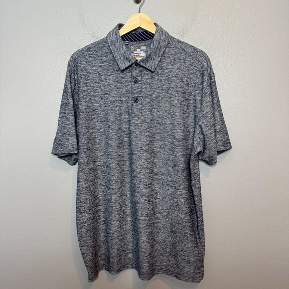 Under Armour Other - UNDER ARMOUR heather blue short sleeve loose fit golf polo size L